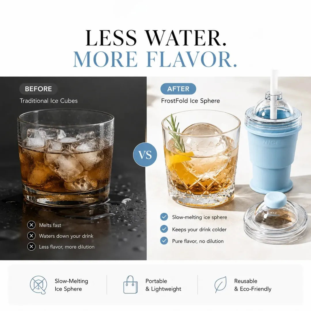 FrostFold - 2-in-1 Portable Ice Ball Cup