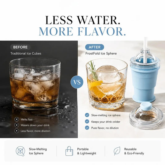 FrostFold - 2-in-1 Portable Ice Ball Cup