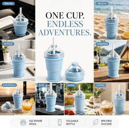 FrostFold - 2-in-1 Portable Ice Ball Cup