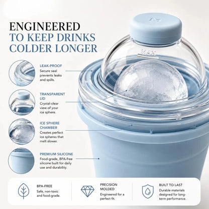 FrostFold - 2-in-1 Portable Ice Ball Cup